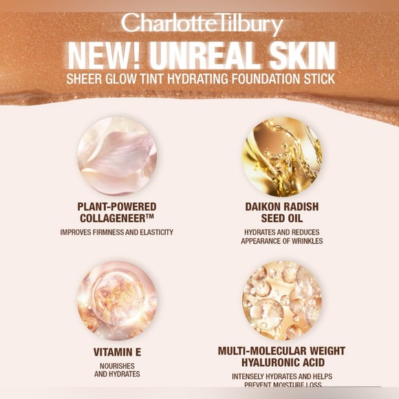 Charlotte Tilbury Unreal Skin Sheer Glow Tint. 7 Medium - Picture 6 of 9